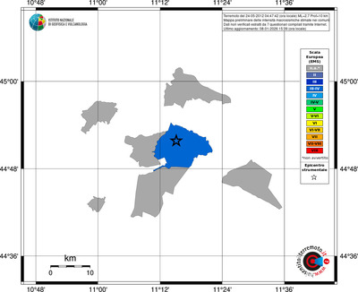 Mappa EMS - territori comuni