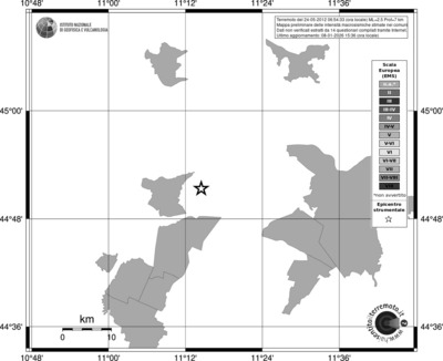 Mappa EMS - territori comuni