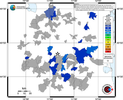 Mappa EMS - territori comuni