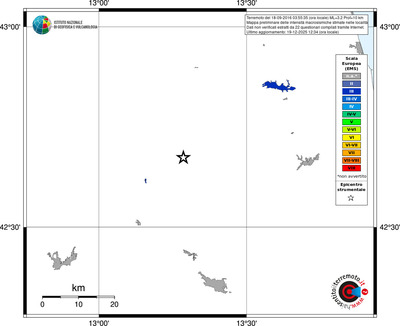Mappa EMS - territori località