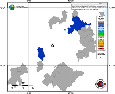Mappa EMS - territori comuni