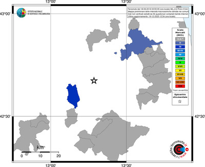 Mappa MCS - territori comuni