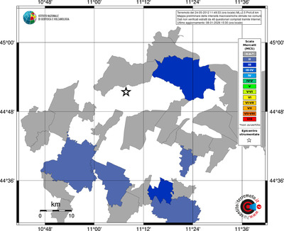 Mappa MCS - territori comuni