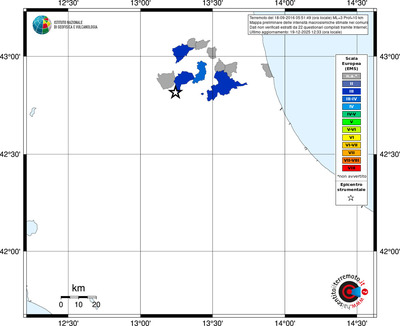Mappa EMS - territori comuni