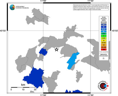 Mappa EMS - territori comuni