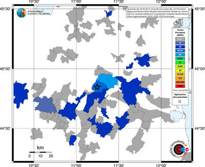 Mappa EMS - territori comuni
