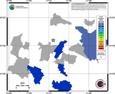 Mappa EMS - territori comuni
