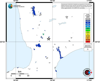 Mappa EMS - territori località