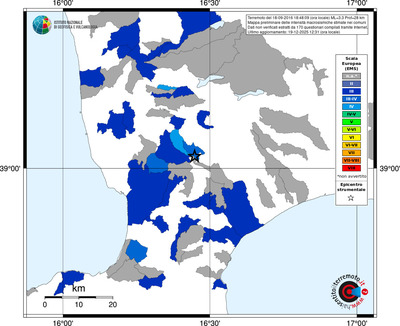 Mappa EMS - territori comuni