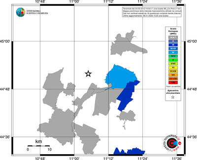 Mappa EMS - territori comuni