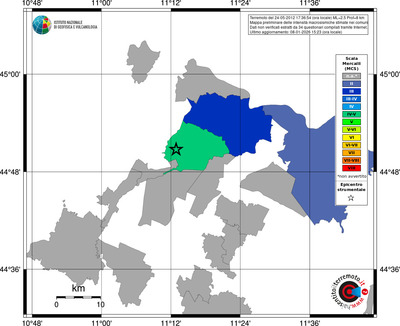 Mappa MCS - territori comuni