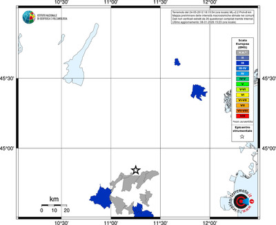 Mappa EMS - territori comuni