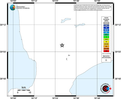 Mappa EMS - territori località