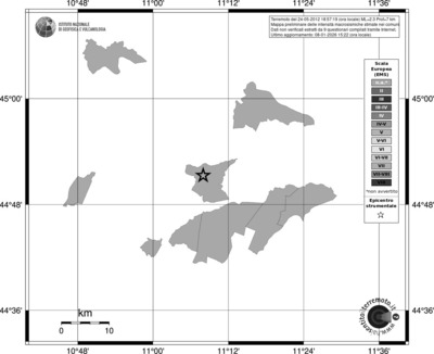 Mappa EMS - territori comuni