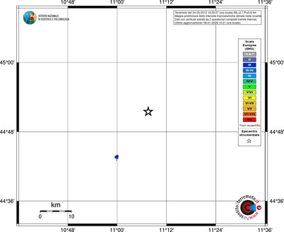 Mappa EMS - territori località