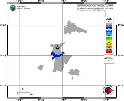 Mappa EMS - territori comuni
