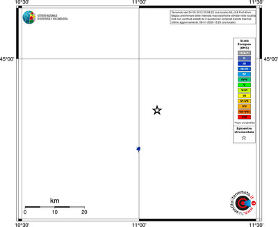 Mappa EMS - territori località
