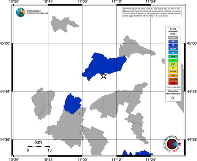 Mappa MCS - territori comuni