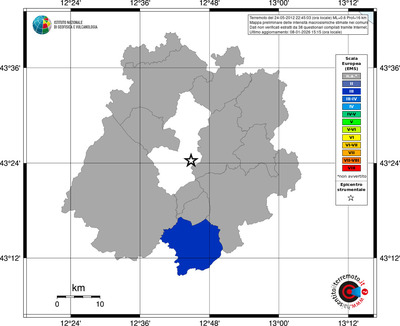 Mappa EMS - territori comuni