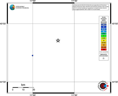 Mappa EMS - territori località