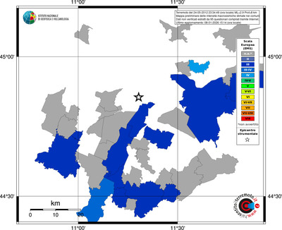 Mappa EMS - territori comuni