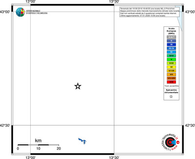 Mappa EMS - territori località