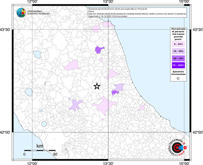 Mappa territorio comunale con almeno 3 questionari