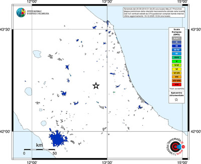 Mappa EMS - territori località