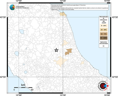 Mappa territorio comunale con almeno 3 questionari