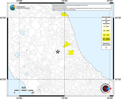 Mappa territorio comunale con almeno 3 questionari