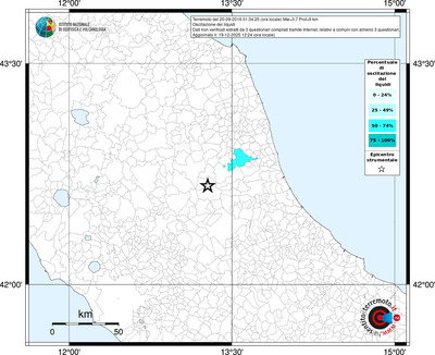 Mappa territorio comunale con almeno 3 questionari