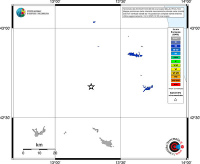Mappa EMS - territori località