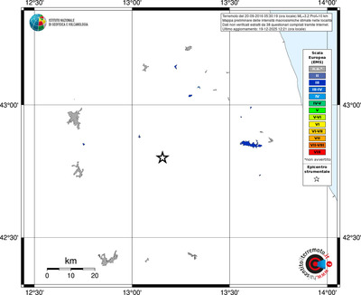 Mappa EMS - territori località