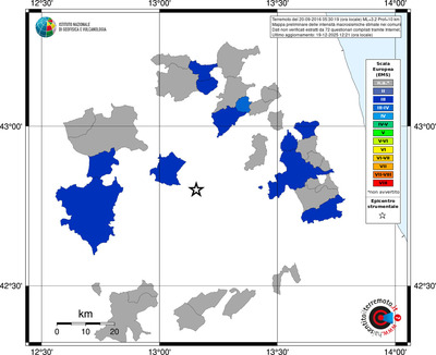 Mappa EMS - territori comuni
