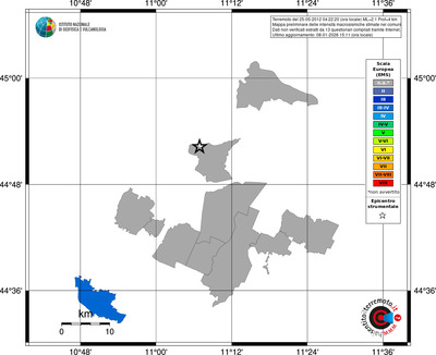 Mappa EMS - territori comuni