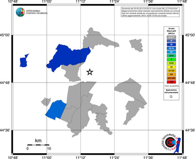 Mappa MCS - territori comuni