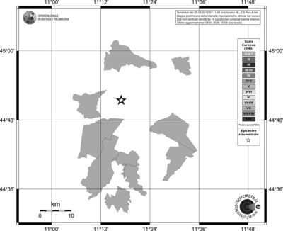 Mappa EMS - territori comuni