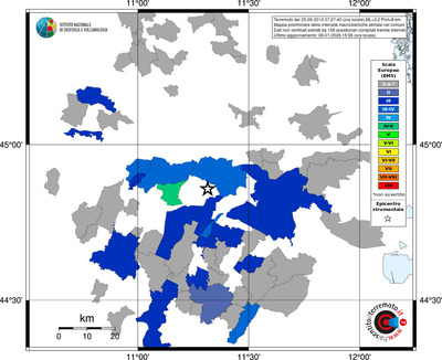 Mappa EMS - territori comuni