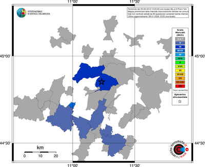 Mappa MCS - territori comuni