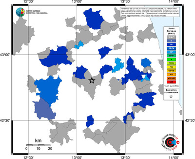 Mappa EMS - territori comuni