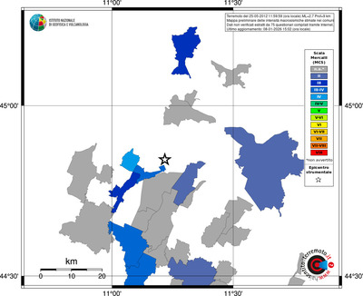 Mappa MCS - territori comuni