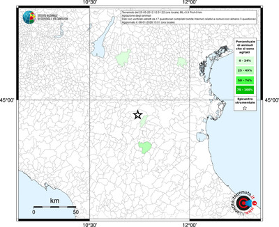 Mappa territorio comunale con almeno 3 questionari