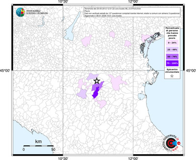 Mappa territorio comunale con almeno 3 questionari