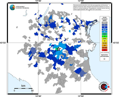 Mappa EMS - territori comuni