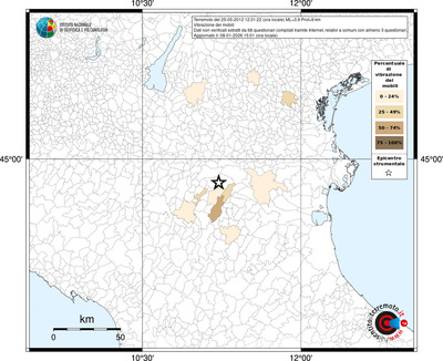 Mappa territorio comunale con almeno 3 questionari