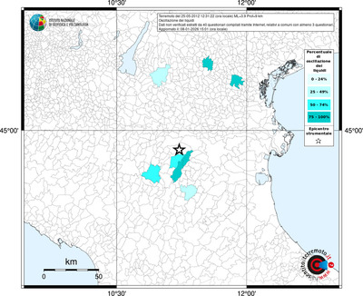 Mappa territorio comunale con almeno 3 questionari