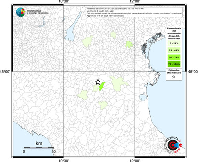Mappa territorio comunale con almeno 3 questionari