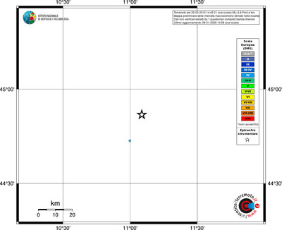 Mappa EMS - territori località