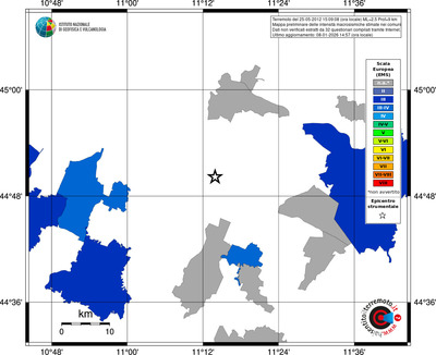Mappa EMS - territori comuni