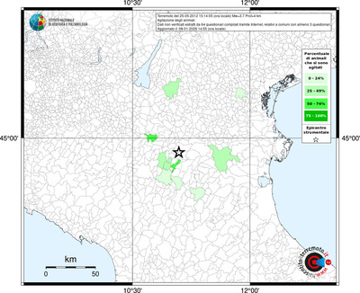 Mappa territorio comunale con almeno 3 questionari